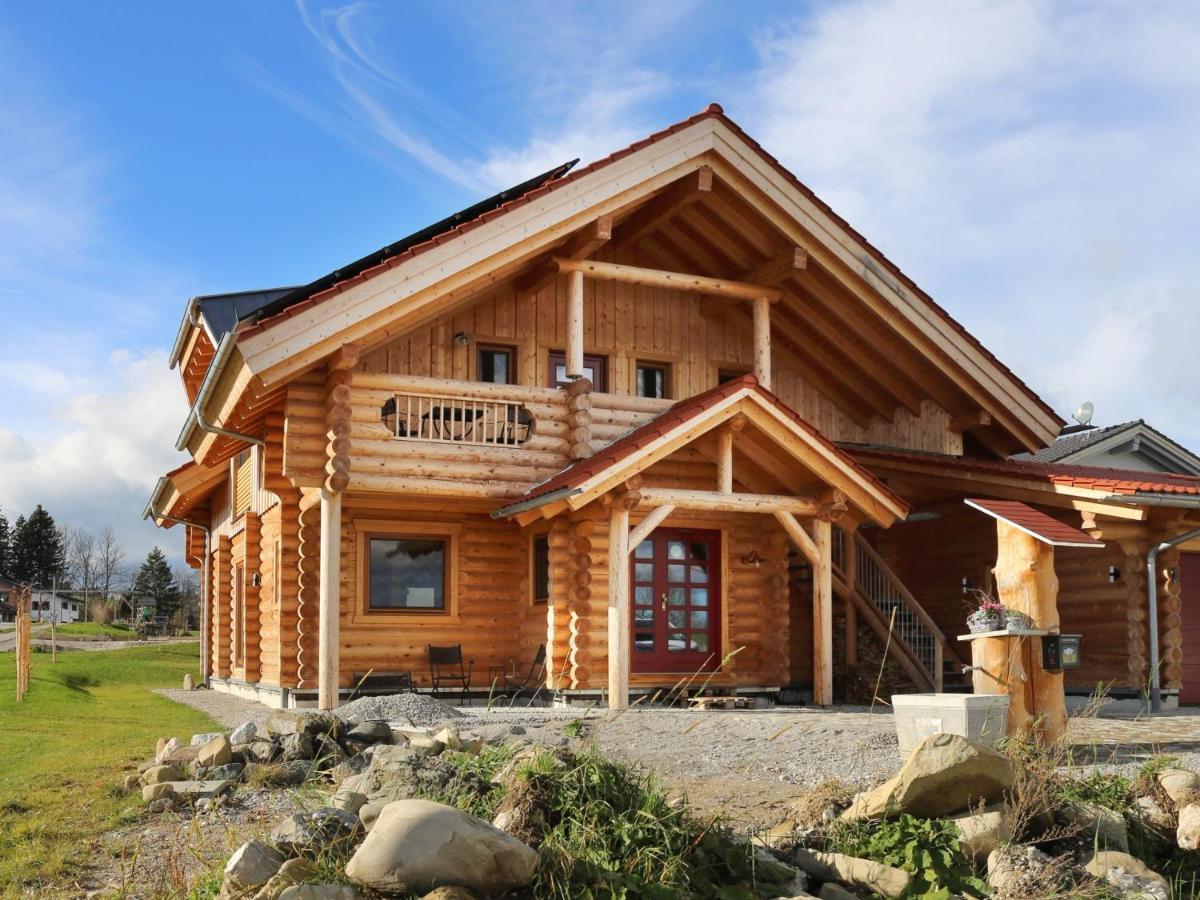 "Allgaeu-Herzl" Alpenchalet Fuer Zwei Ruckholz Exteriör bild
