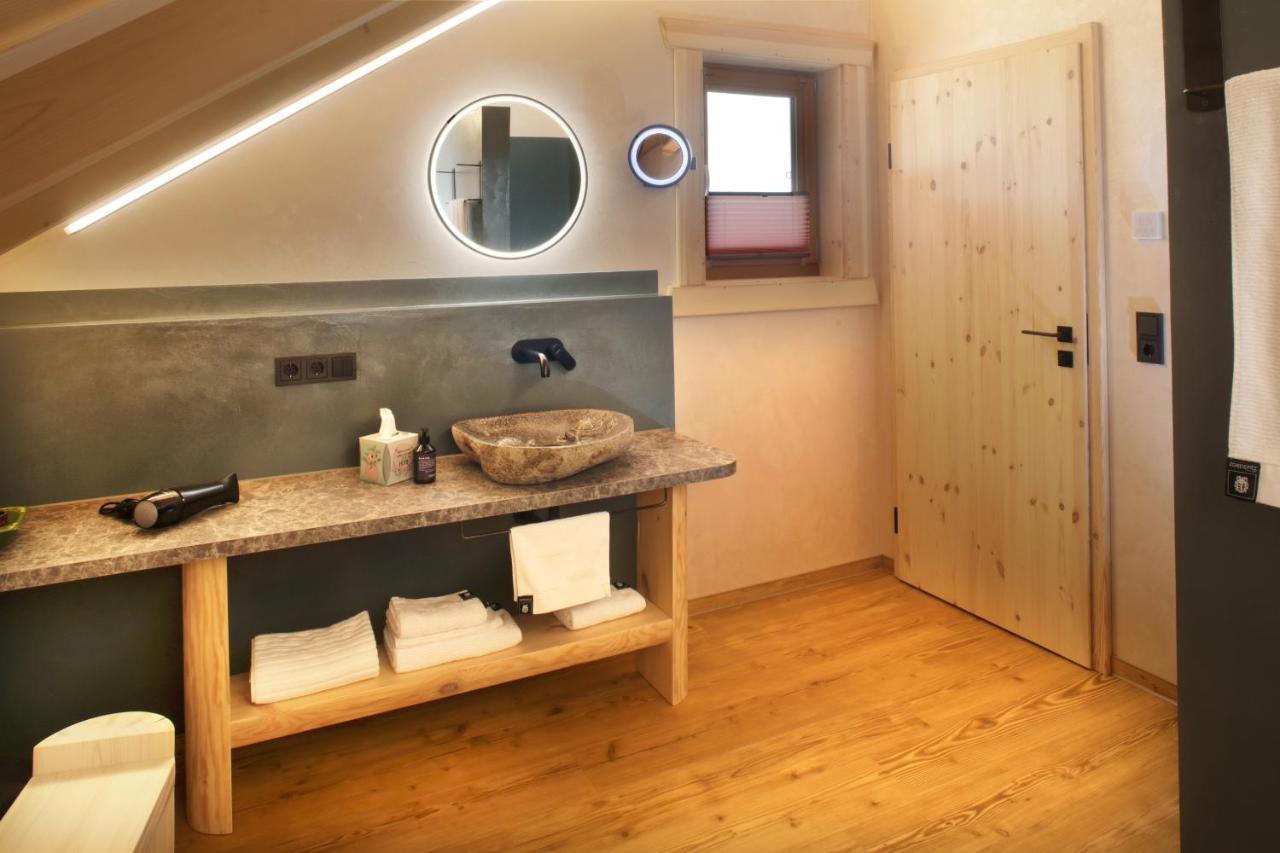 "Allgaeu-Herzl" Alpenchalet Fuer Zwei Ruckholz Exteriör bild