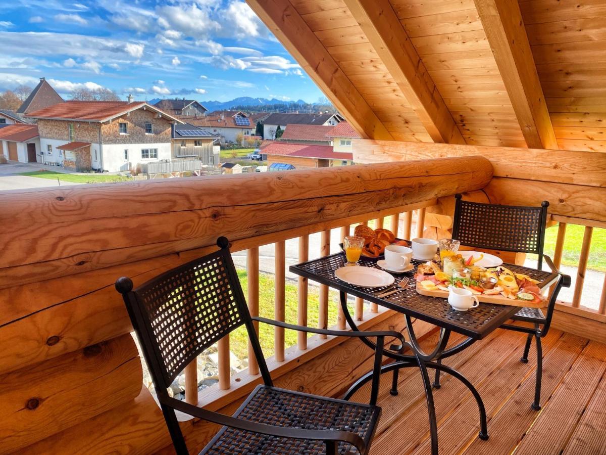 "Allgaeu-Herzl" Alpenchalet Fuer Zwei Ruckholz Exteriör bild