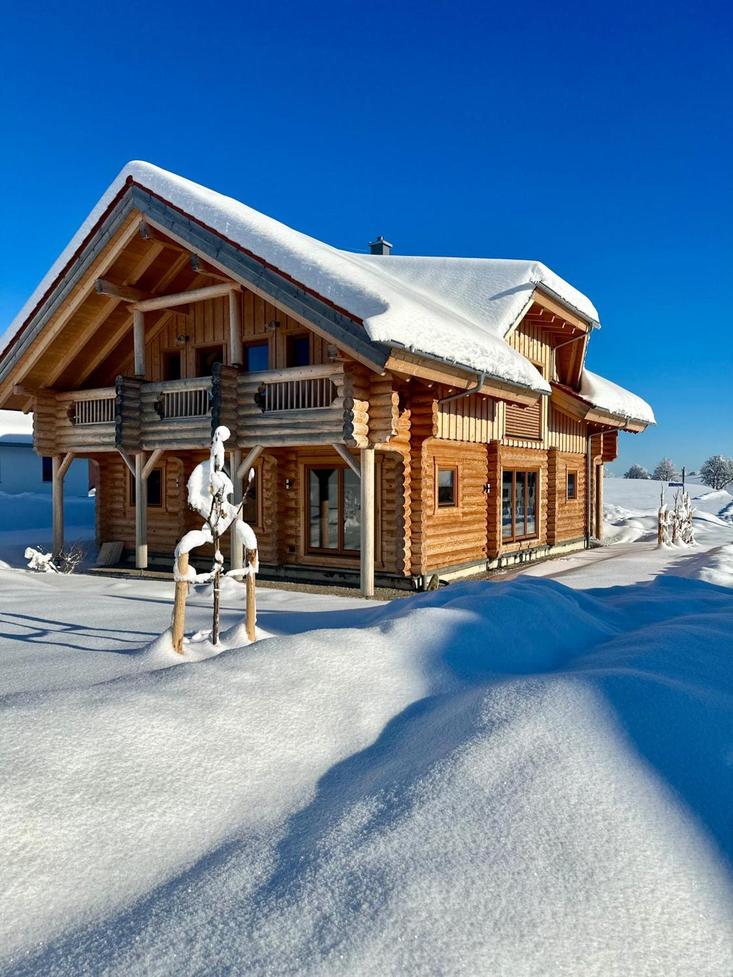 "Allgaeu-Herzl" Alpenchalet Fuer Zwei Ruckholz Exteriör bild